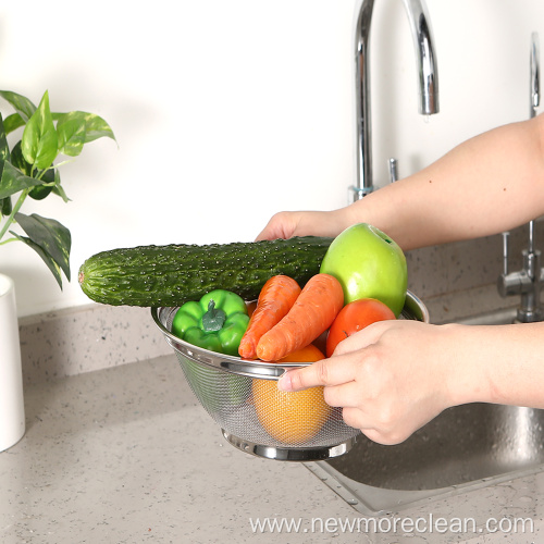 Stainless Steel Colander Kitchen Food Strainer Basket